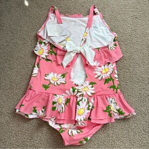 The Beaufort Bonnet Company Pink and White Floral Swimsuit Size 10 NWT